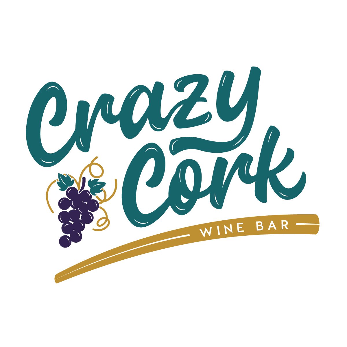 Crazycork Logo Gold Swash